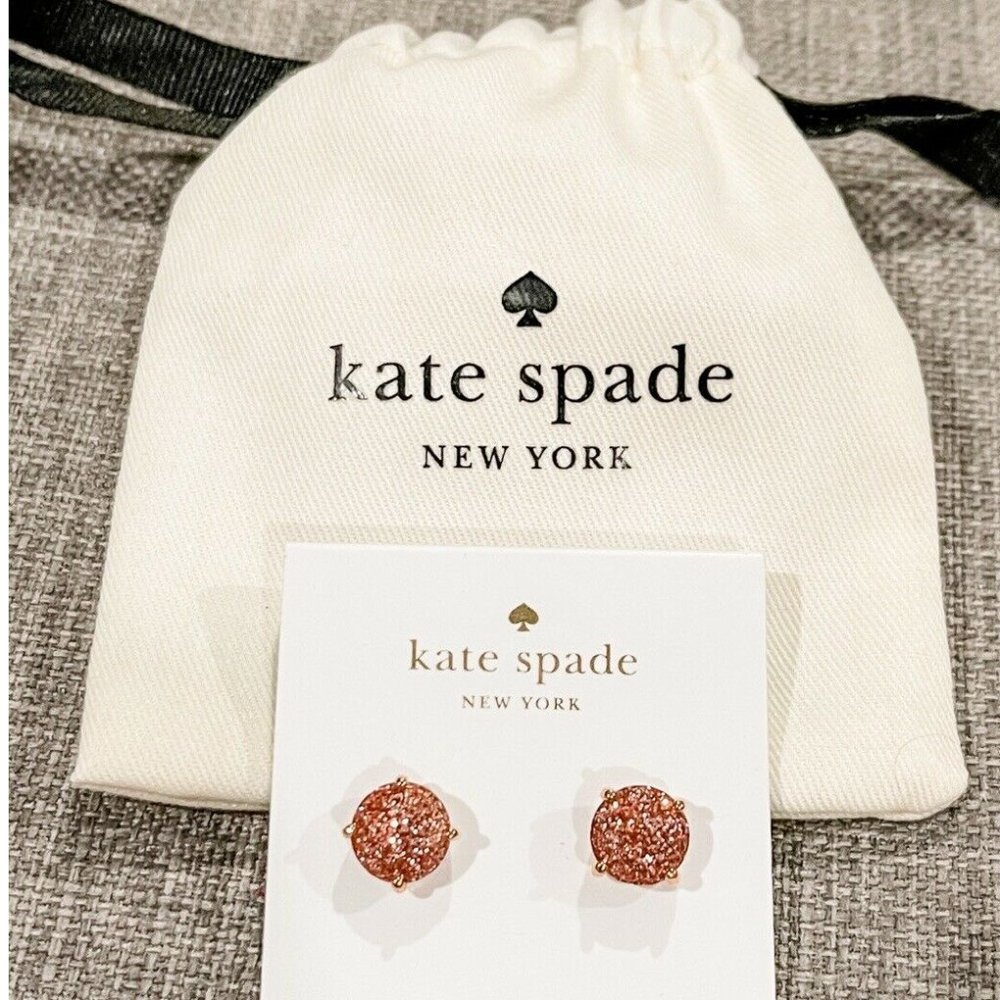 NWT Kate Spade Glitter Stud Earrings